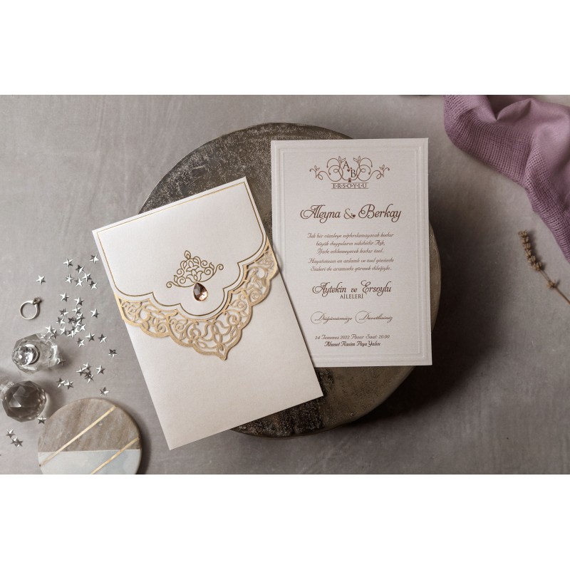 Wedding Davetiye 8407