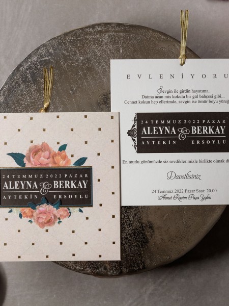 Wedding Davetiye 8424